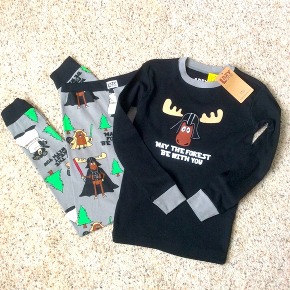 Lazy One Kid’s Forest Animals PJs Long John’s Base Layer Set Sz 10 NWT - Picture 2 of 12
